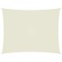 Toldo de vela rectangular tela Oxford color crema 4x5