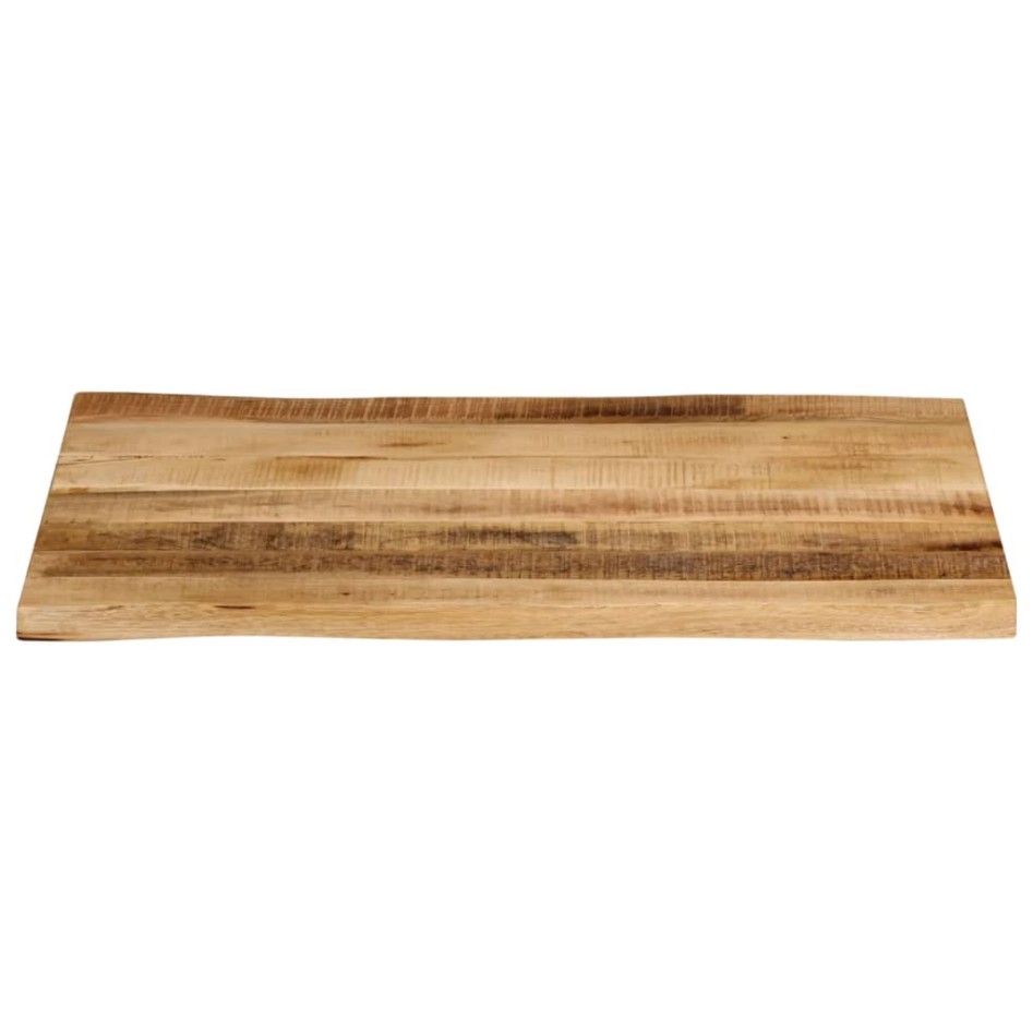 Tablero de mesa borde natural madera maciza mango 70x60x2,5
