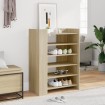 Mueble zapatero madera ingeniería roble Sonoma 74,5x37,5x100 cm