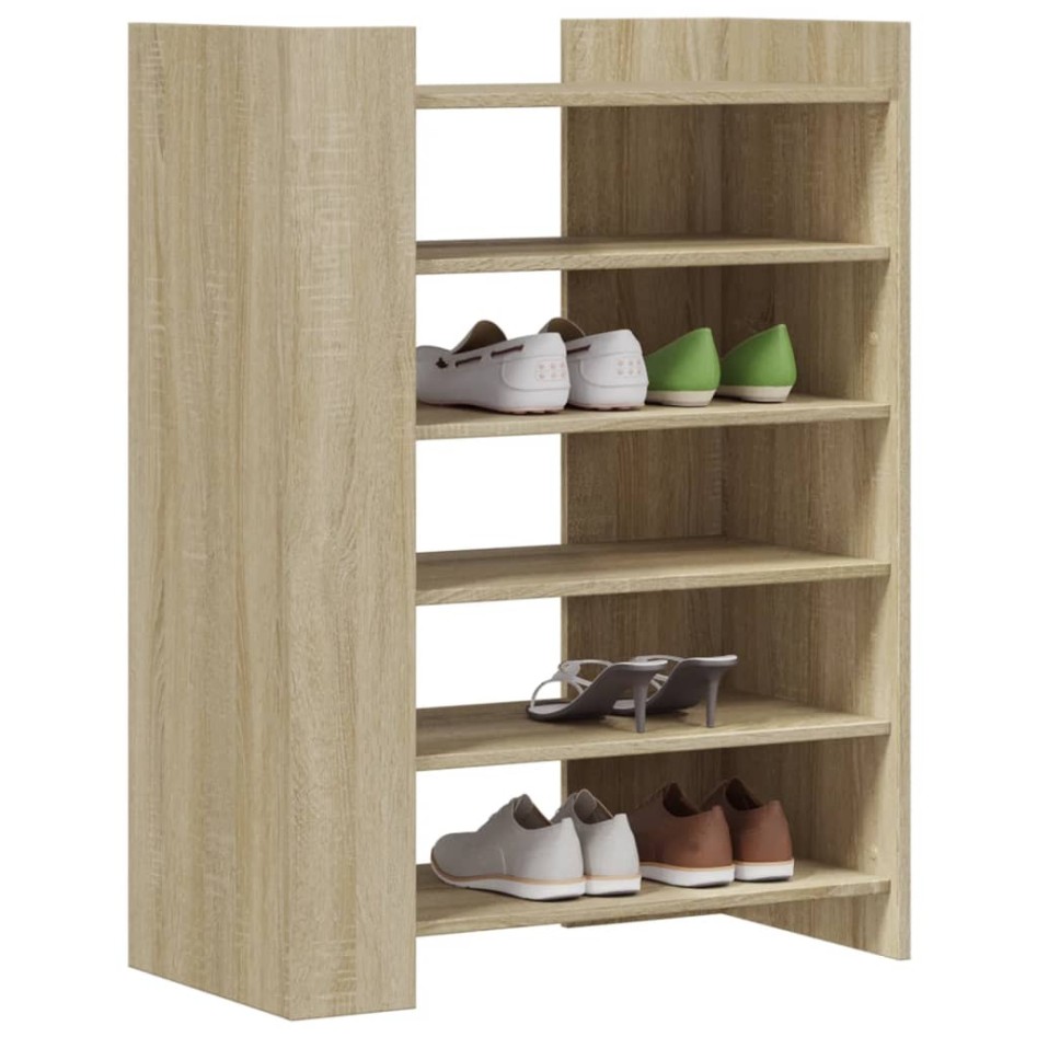 Mueble zapatero madera ingeniería roble Sonoma 74,5x37,5x100