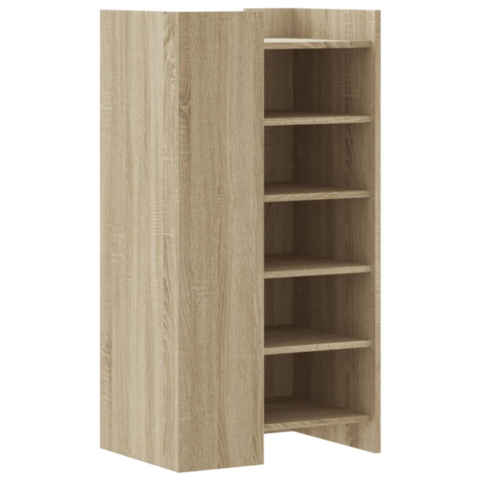Mueble zapatero madera ingeniería roble Sonoma 52x37,5x100