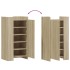 Mueble zapatero madera ingeniería roble Sonoma 52x37,5x100
