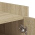 Mueble zapatero madera ingeniería roble Sonoma 52x37,5x100