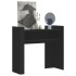 Mesa consola de madera de ingeniería negra 100x35x90