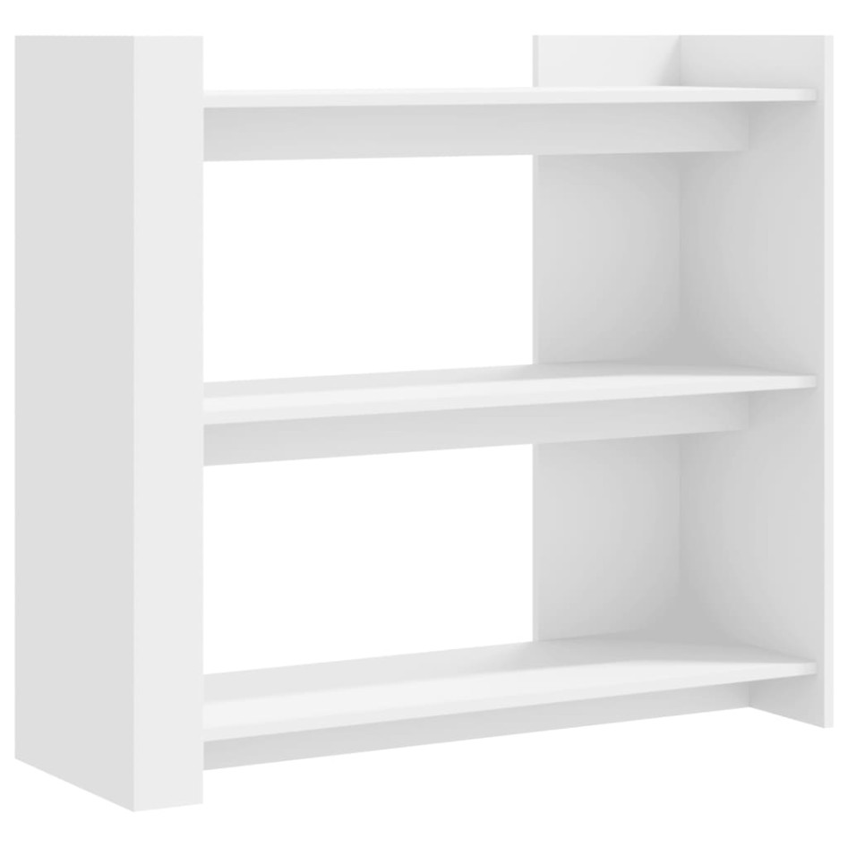 Mesa consola de madera de ingeniería blanca 100x35x90