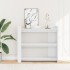 Mesa consola de madera de ingeniería blanca 100x35x90
