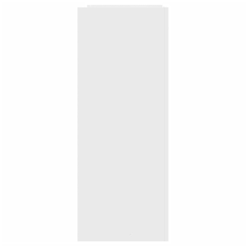 Mesa consola de madera de ingeniería blanca 100x35x90