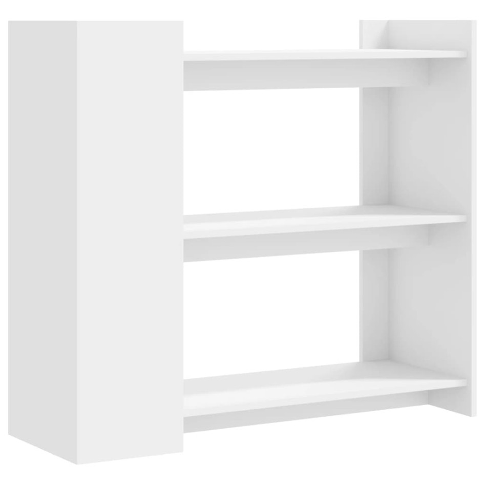 Mesa consola de madera de ingeniería blanca 100x35x90