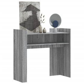 Mesa consola de madera de ingeniería gris Sonoma 100x35x90