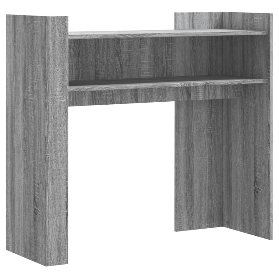 Mesa consola de madera de ingeniería gris Sonoma 100x35x90