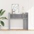 Mesa consola de madera de ingeniería gris Sonoma 100x35x90