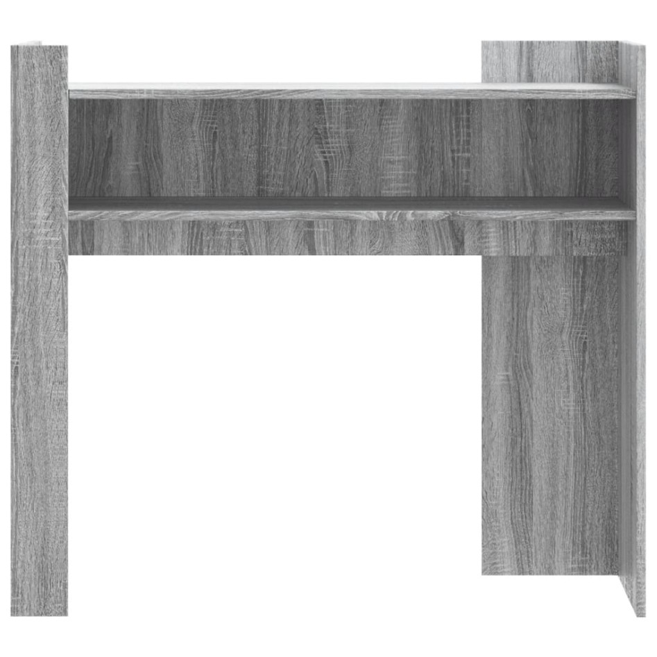 Mesa consola de madera de ingeniería gris Sonoma 100x35x90