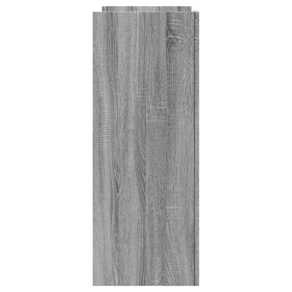 Mesa consola de madera de ingeniería gris Sonoma 100x35x90