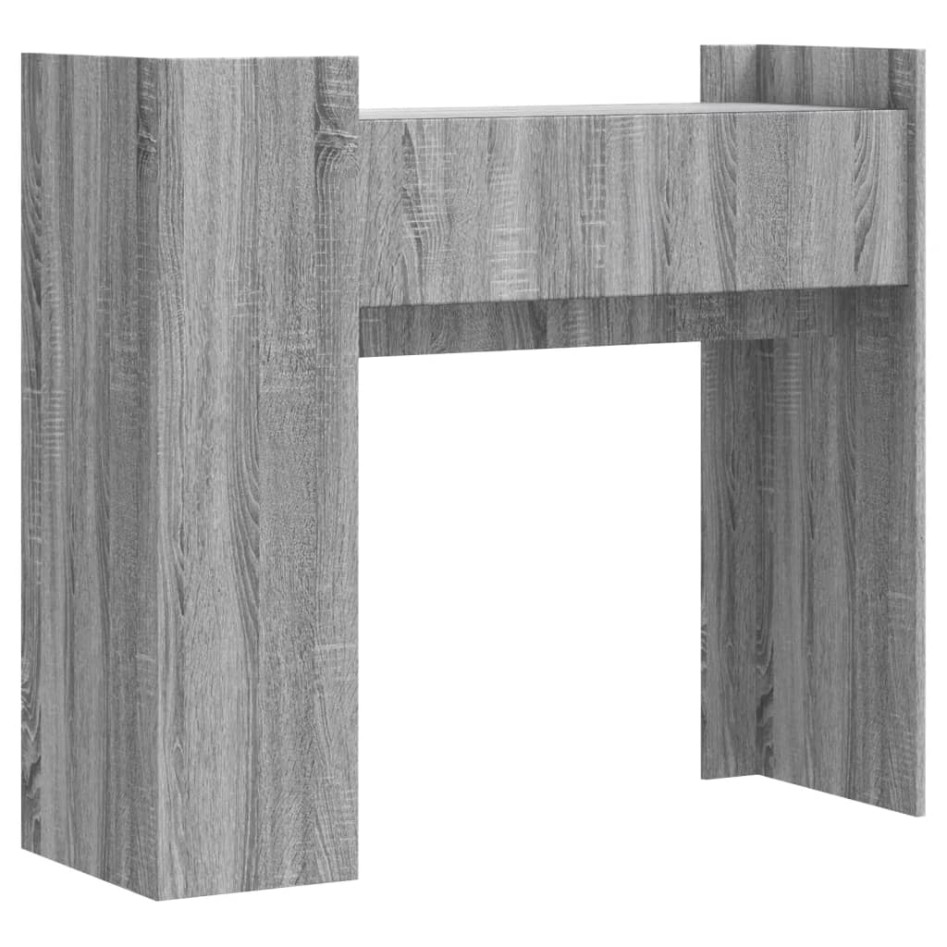 Mesa consola de madera de ingeniería gris Sonoma 100x35x90