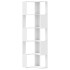 Estantería de esquina 5 niveles madera blanco 50x50x179