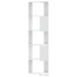 Estantería de esquina 5 niveles madera blanco 50x50x179