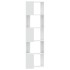 Estantería de esquina 5 niveles madera blanco 50x50x179