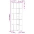 Estantería de esquina 5 niveles madera blanco 50x50x179