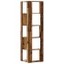 Estantería de esquina 5 niveles madera envejecida 50x50x179