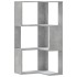 Estantería esquina 3 niveles madera gris hormigón 50x50x102