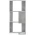 Estantería esquina 3 niveles madera gris hormigón 50x50x102