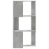 Estantería esquina 3 niveles madera gris hormigón 50x50x102