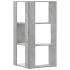 Estantería esquina 3 niveles madera gris hormigón 50x50x102