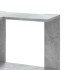 Estantería esquina 3 niveles madera gris hormigón 50x50x102