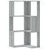 Estantería de esquina 3 niveles madera gris Sonoma 50x50x102