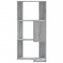 Estantería de esquina 3 niveles madera gris Sonoma 50x50x102