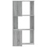 Estantería de esquina 3 niveles madera gris Sonoma 50x50x102