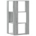 Estantería de esquina 3 niveles madera gris Sonoma 50x50x102