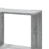 Estantería de esquina 3 niveles madera gris Sonoma 50x50x102