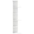 Estantería de pared de esquina madera blanca 36,5x36,5x140