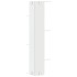 Estantería de pared de esquina madera blanca 36,5x36,5x140