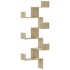 Estantería de pared de esquina madera roble Sonoma 45x45x147