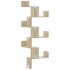 Estantería de pared de esquina madera roble Sonoma 45x45x147