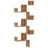 Estantería de pared esquina madera roble artisan 45x45x147