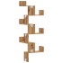 Estantería de pared esquina madera roble artisan 45x45x147