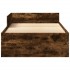Estructura de cama sin colchón madera roble ahumado 90x190