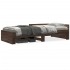 Estructura de cama sin colchón madera marrón roble 90x190
