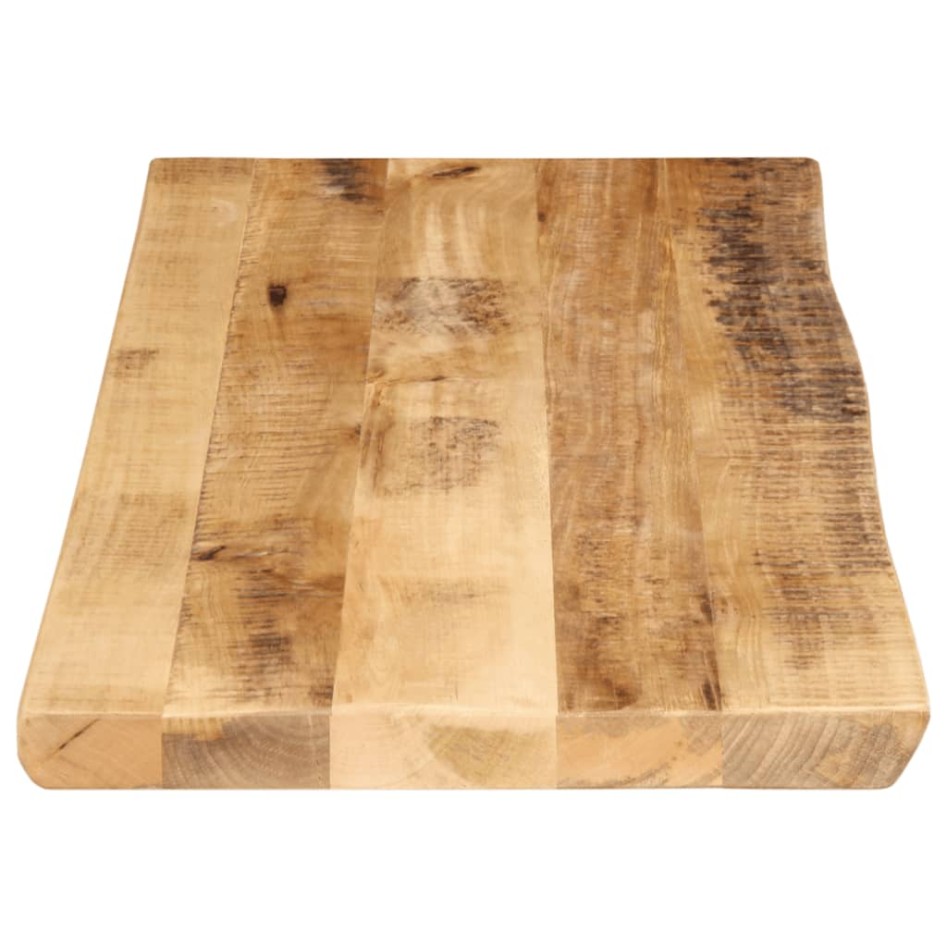 Tablero de mesa borde natural madera maciza mango 90x40x2,5