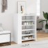 Mueble zapatero madera de ingeniería blanco 74,5x37,5x100