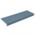 Alfombras de peldaños de escalera 15 uds azul 65x21x4