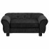 Sofá para perros felpa negro 72x45x30