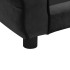 Sofá para perros felpa negro 72x45x30
