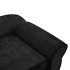 Sofá para perros felpa negro 72x45x30