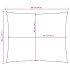 Toldo de vela rectangular tela Oxford gris antracita 4x5