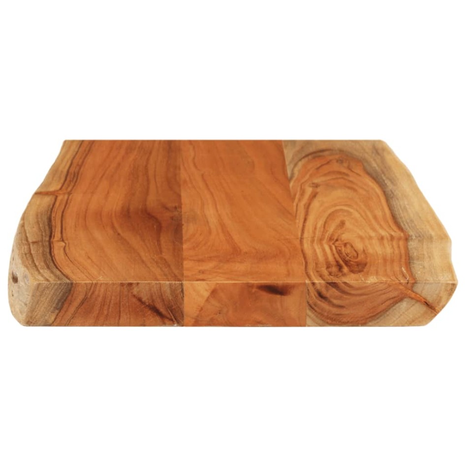 Tablero de mesa rectangular borde natural acacia 70x40x3,8