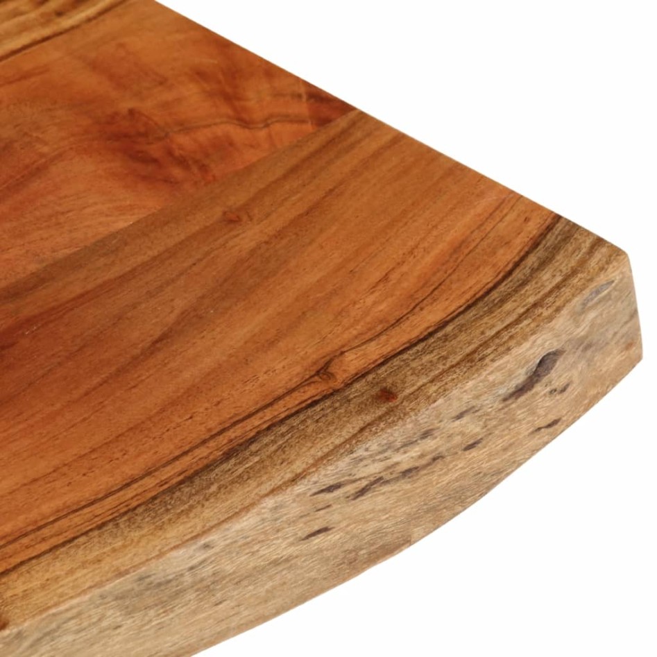 Tablero de mesa rectangular borde natural acacia 70x40x3,8